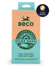 Beco Bolsas Recicladas Menta 22,5x33 cm, Extra Gruesas y Resistentes, 8x15un