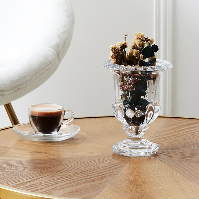 Home Deco Factory Vela Perfumada Medicis en Jarrón de Vidrio Aroma Peonía 14 cm