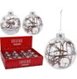 DKD Home Decor Decoración Colgante de Cristal 8x8x9 cm, Surtido de 3