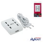 AVANT CONNECT Base de Carga Multiple con 6 Puertos USB, Cargador 6A para Smartphones, Tablets y Dispositivos Electronicos