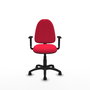 PIQUERAS Y CRESPO Silla de oficina Aýna en Rojo con Brazos 1D