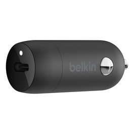 Belkin 30W USB-C PD Cargador de Coche con Tecnología PPS, Negro