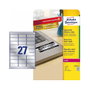 AVERY Zweckform Etiquetas de placa de identificación 63,5 x 29,6 mm