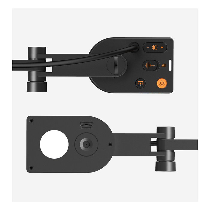 IPEVO V4K PRO Visualizador de Documentos USB con 8 MP Ultra HD, Micrófono, 3264 x 2448, Compatible con Windows/Mac - Gris