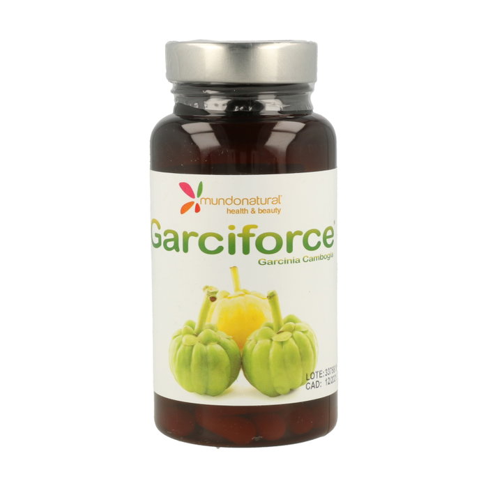 Mundo Natural Garciforce 60 cápsulas 600mg Complemento Alimenticio con Garcinia Cambogia y Zinc Mundo Natural Garciforce 60 cápsulas 600mg Complemento Alimenticio con Garcinia Cambogia y Zinc