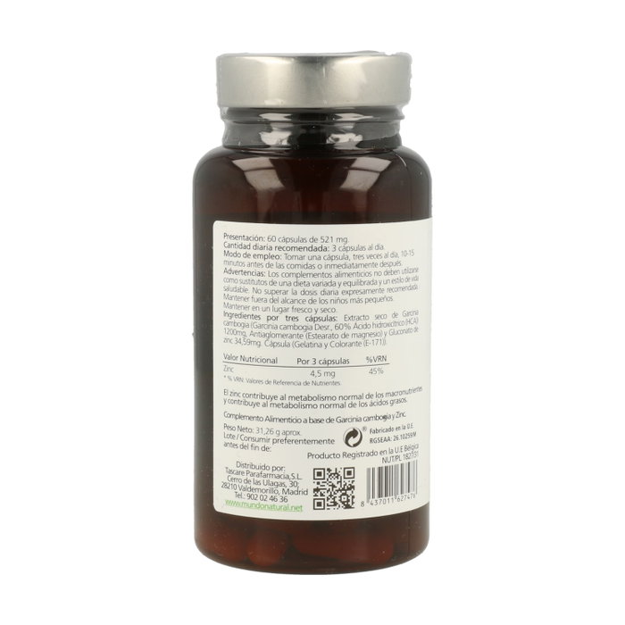 Mundonatural Garciforce 60 cápsulas