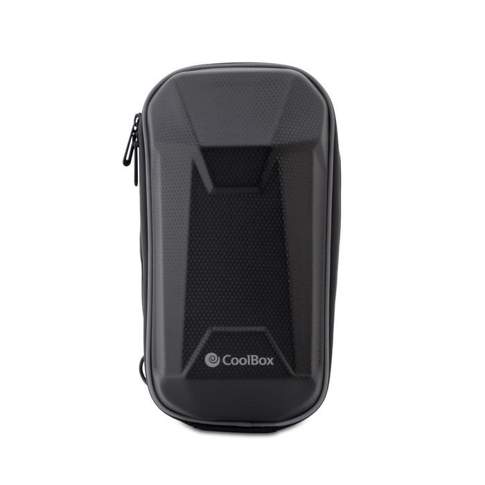 Coolbox Bolsa Impermeable para Patinete Eléctrico, Mochila Compacta con Bolsillo para Móvil y Borde Reflectante, Negra