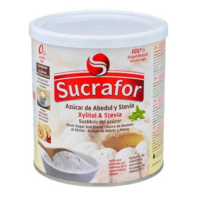 SUCRAFOR Sucrafor Azucar De Abedul Y Stevia 500Gr Endulzante Ideal Para Dieta Control De Peso Apto Para Diabetes