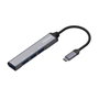 Aisens Hub USB 3.1 USB-C, 4 Puertos Tipo A, Gris