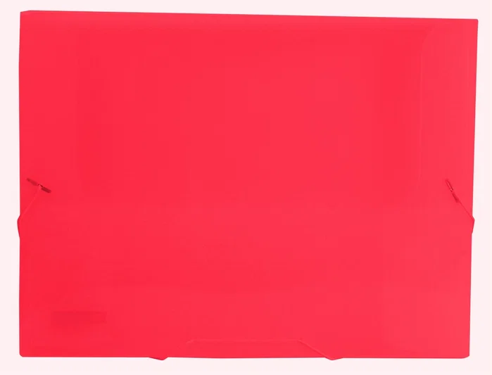 Liderpapel Carpeta Portadocumentos Rojo Translúcido DIN A4 con Gomas