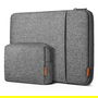 Inateck LB01006 Funda para portátil de 14 pulgadas con neceser, color gris