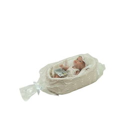 Muñecas Arias Dudi Elegance Muñeca 26 Cm Beige con Capazo y Bolsa para Guardar - Cuerpo de Vinilo - Juguete para Niños de 3 a 99 Años