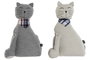 DKD Home Decor Sujetapuertas Gato Surtido de 2 Unidades