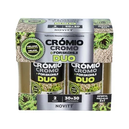 Dietmed Cromio + Forskohlii Duo 30+30 Comp. - Suplemento adelgazante con forscolina y cromo, reduce apetito, 60 comprimidos