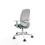 PIQUERAS Y CRESPO Silla de oficina Cilanco Verde esmeralda y Blanco