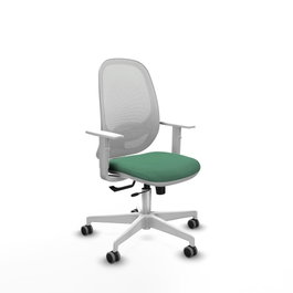 PIQUERAS Y CRESPO Silla de oficina Cilanco Verde esmeralda y Blanco