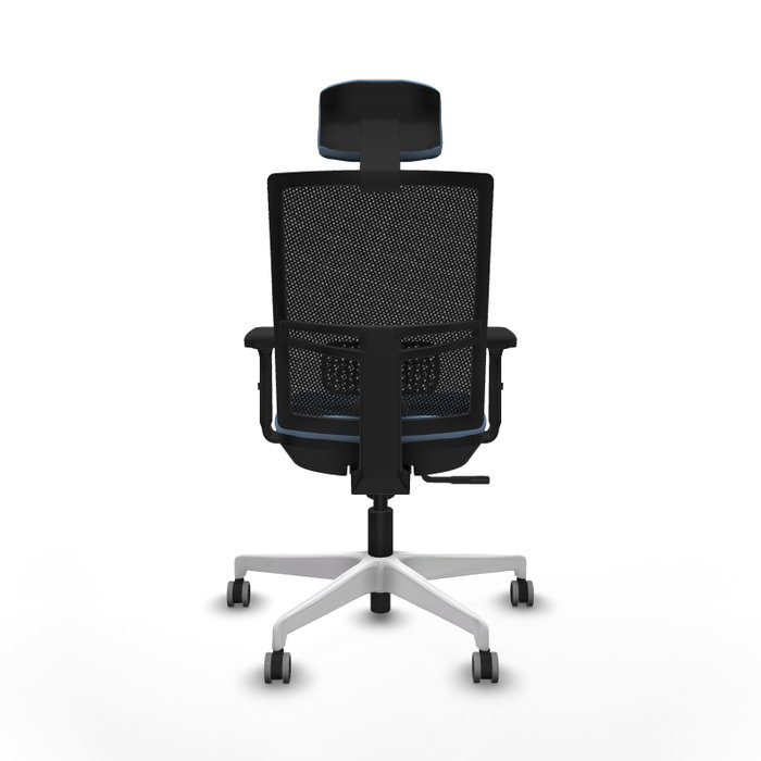 PIQUERAS Y CRESPO Silla de oficina Yunquera con mecanismo Sincro, Azul cielo y Negro PIQUERAS Y CRESPO Silla de oficina Yunquera con mecanismo Sincro, Azul cielo y Negro