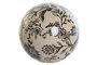 DKD Home Decor Bola de Decoración Gres Blanco 10,5x10,5x10,5 cm
