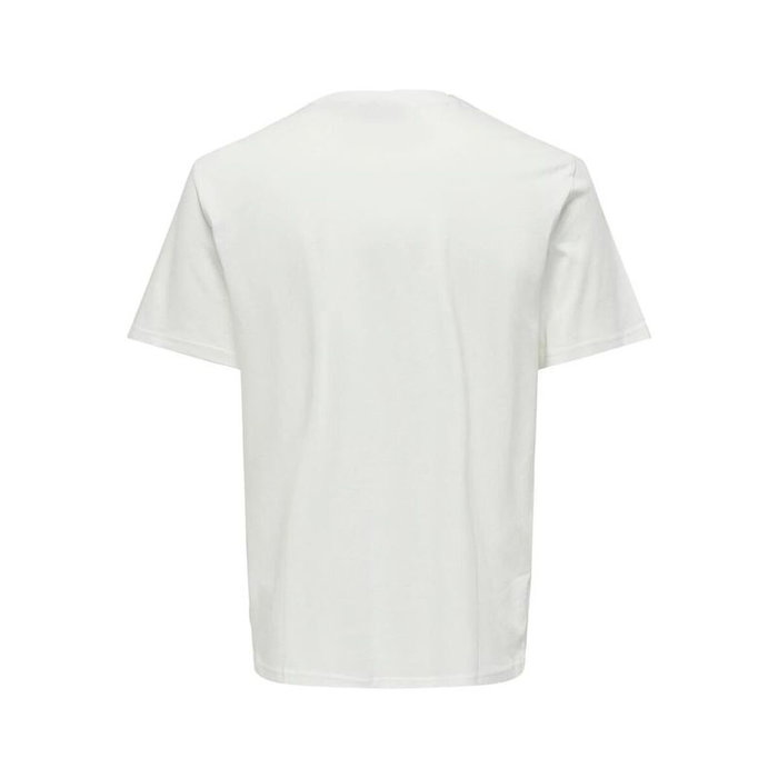 Camiseta de Manga Corta Hombre Only & Sons Onskolton Reg Beach Blanco
