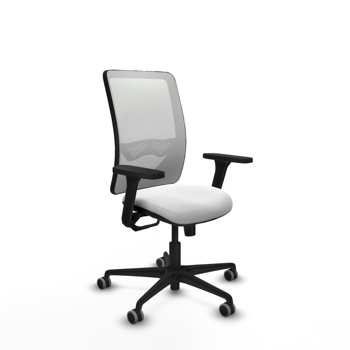 PIQUERAS Y CRESPO Silla de oficina Zulema con mecanismo Sincro, Blanco PIQUERAS Y CRESPO Silla de oficina Zulema con mecanismo Sincro, Blanco