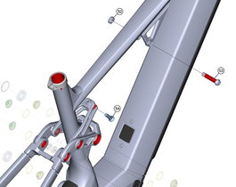 Ghost Kit de montaje de amortiguador M10 - Tornillos superior e inferior - Bicicletas 2025