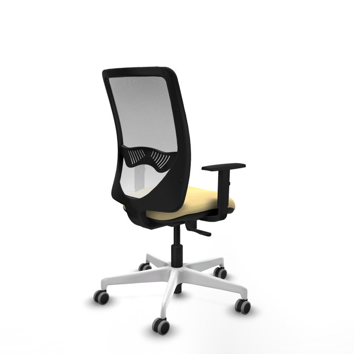 PIQUERAS Y CRESPO Silla de oficina Zulema con mecanismo Sincro, Crema y Blanco PIQUERAS Y CRESPO Silla de oficina Zulema con mecanismo Sincro, Crema y Blanco