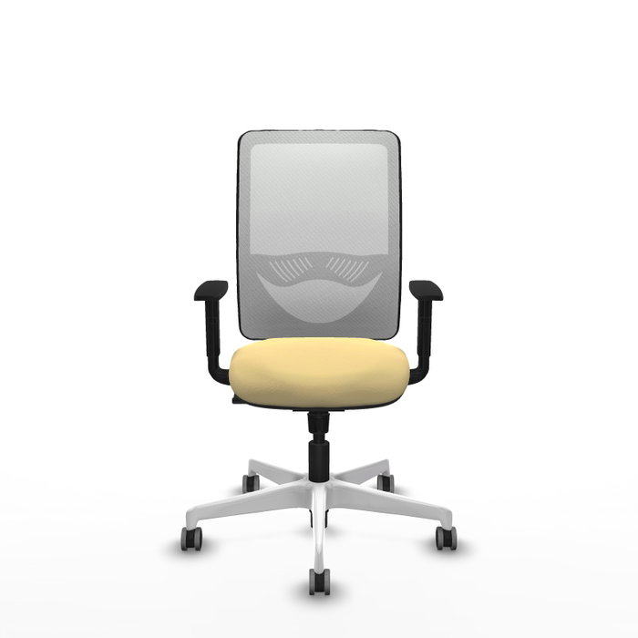 PIQUERAS Y CRESPO Silla de oficina Zulema con mecanismo Sincro, Crema y Blanco PIQUERAS Y CRESPO Silla de oficina Zulema con mecanismo Sincro, Crema y Blanco