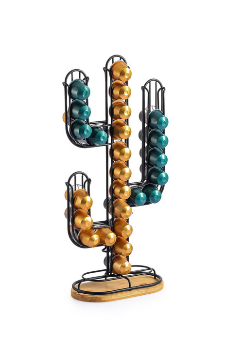 Inde Soporte 32 Cápsulas Café Cactus Quttin 9.6x41.5x19.5 cm (12 Unidades)