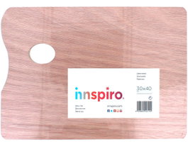 Innspiro Paleta rectangular de madera 30x40cm con agujero