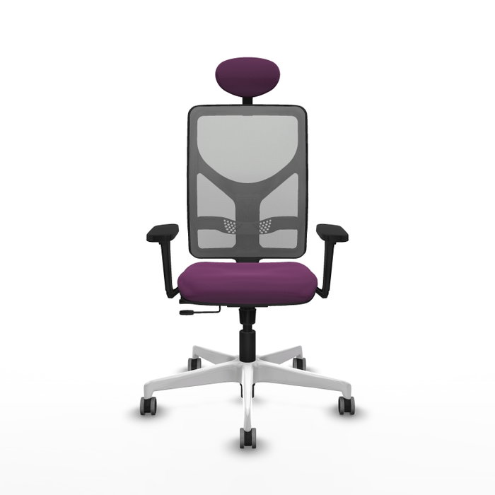 PIQUERAS Y CRESPO Silla de oficina Motilla Morado y Gris con mecanismo Sincro/Traslack PIQUERAS Y CRESPO Silla de oficina Motilla Morado y Gris con mecanismo Sincro/Traslack