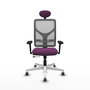 PIQUERAS Y CRESPO Silla de oficina Motilla Morado y Gris con mecanismo Sincro/Traslack