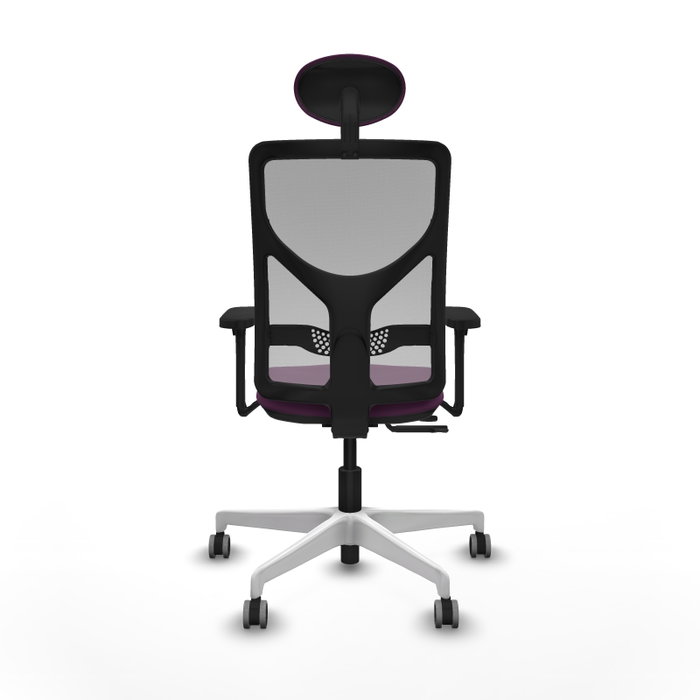 PIQUERAS Y CRESPO Silla de oficina Motilla Morado y Gris con mecanismo Sincro/Traslack PIQUERAS Y CRESPO Silla de oficina Motilla Morado y Gris con mecanismo Sincro/Traslack