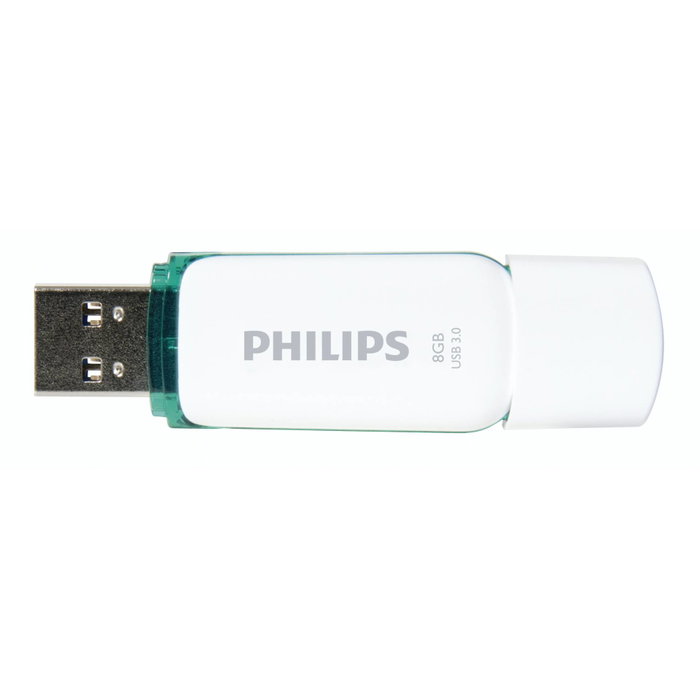Philips FM08FD75B USB flash drive 8GB Turquesa, Blanco Philips FM08FD75B USB flash drive 8GB Turquesa, Blanco