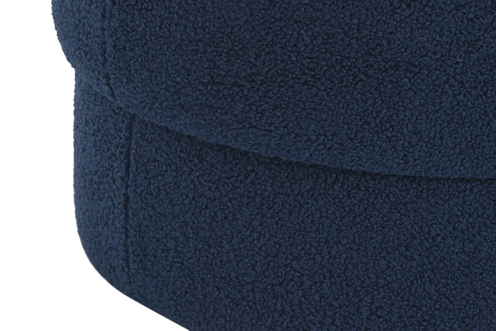 DKD Home Decor Reposapiés de Poliéster Azul 55x55x42 cm
