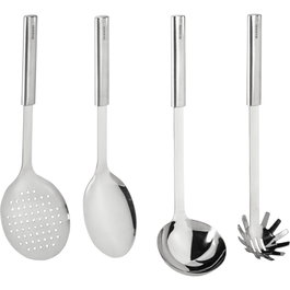 Brabantia Kitchen Utensil Set Profile, 4 piezas, Plata/Acero Mate