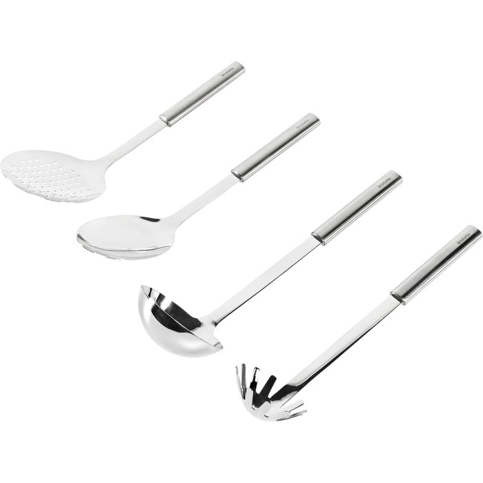 Brabantia Kitchen Utensil Set Profile, 4 piezas, Plata/Acero Mate Brabantia Kitchen Utensil Set Profile, 4 piezas, Plata/Acero Mate