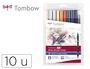 Tombow ABT Dual Brush Estuche 10 Colores Manga Shonen