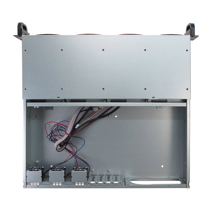 Inter-Tech IPC 2U-2404S Chasis de Servidor Rackable 2U para Placas micro ATX/Mini-ITX con 5 Bahías 3.5", 4 Ranuras de Expansión y Hot-Swap, Negro/Plata