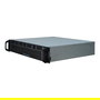 Inter-Tech IPC 2U-2404S Chasis de Servidor Rackable 2U para Placas micro ATX/Mini-ITX con 5 Bahías 3.5", 4 Ranuras de Expansión y Hot-Swap, Negro/Plata