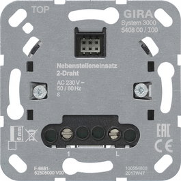 GIRA 540800 S3000 Inserto de conexión lateral de 2 hilos