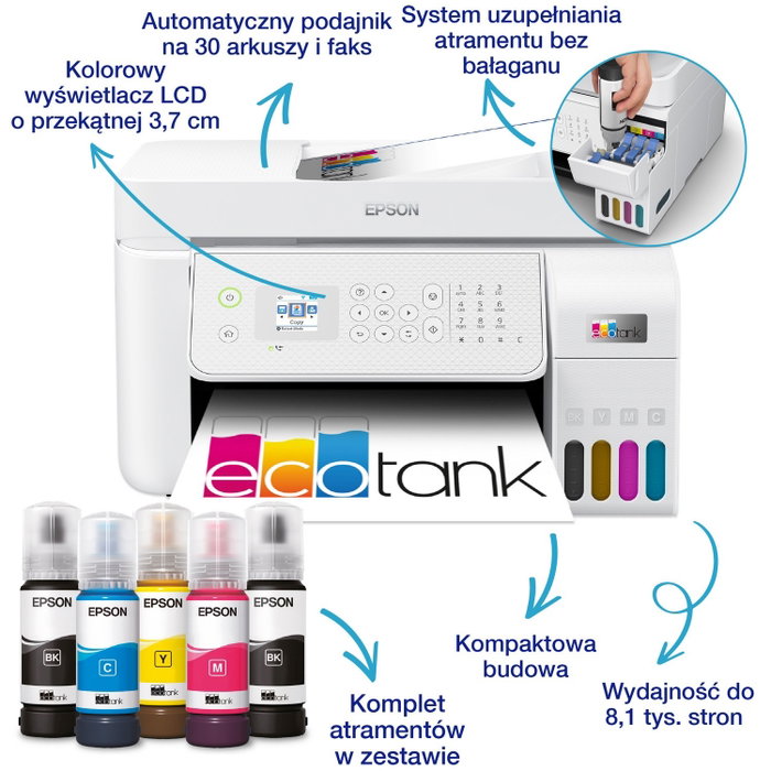 Epson EcoTank L5316 Impresora Multifunción A4 Color Tinta USB WiFi