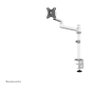 Neomounts DS60-425WH1 Brazo de Monitor de Escritorio Ajustable para Pantallas 17-27" (43.2-68.6 cm), con VESA 100x100, Carga 8 kg, Color Blanco