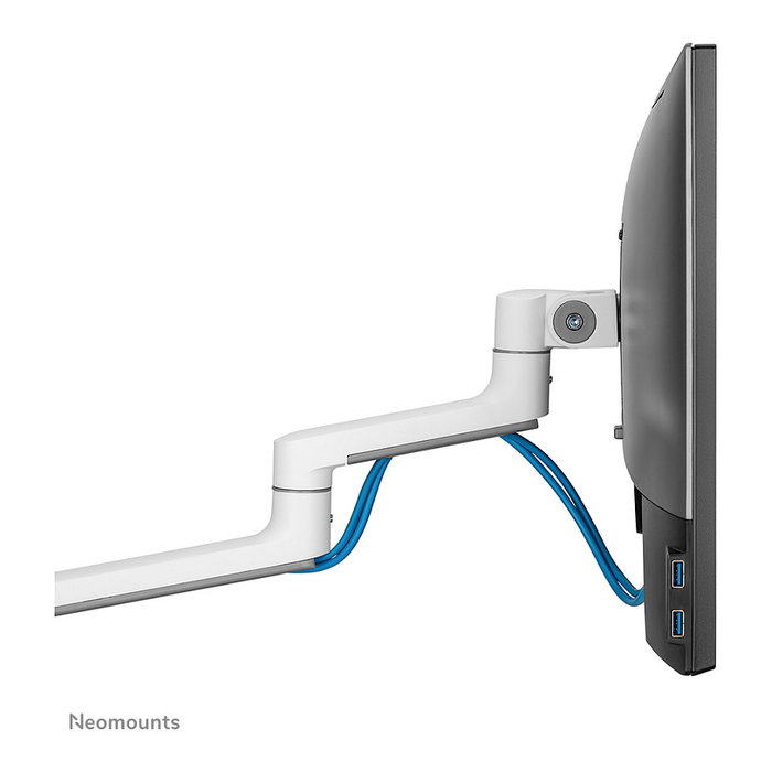 Neomounts DS60-425WH1 Brazo de Monitor de Escritorio Ajustable para Pantallas 17-27" (43.2-68.6 cm), con VESA 100x100, Carga 8 kg, Color Blanco Neomounts DS60-425WH1 Brazo de Monitor de Escritorio Ajustable para Pantallas 17-27" (43.2-68.6 cm), con VESA 100x100, Carga 8 kg, Color Blanco