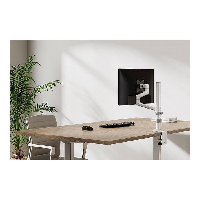 Neomounts DS60-425WH1 Brazo de Monitor de Escritorio Ajustable para Pantallas 17-27" (43.2-68.6 cm), con VESA 100x100, Carga 8 kg, Color Blanco Neomounts DS60-425WH1 Brazo de Monitor de Escritorio Ajustable para Pantallas 17-27" (43.2-68.6 cm), con VESA 100x100, Carga 8 kg, Color Blanco