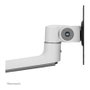 Neomounts DS60-425WH1 Brazo de Monitor de Escritorio Ajustable para Pantallas 17-27" (43.2-68.6 cm), con VESA 100x100, Carga 8 kg, Color Blanco