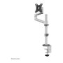 Neomounts DS60-425WH1 Brazo de Monitor de Escritorio Ajustable para Pantallas 17-27" (43.2-68.6 cm), con VESA 100x100, Carga 8 kg, Color Blanco