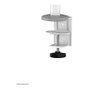 Neomounts DS60-425WH1 Brazo de Monitor de Escritorio Ajustable para Pantallas 17-27" (43.2-68.6 cm), con VESA 100x100, Carga 8 kg, Color Blanco