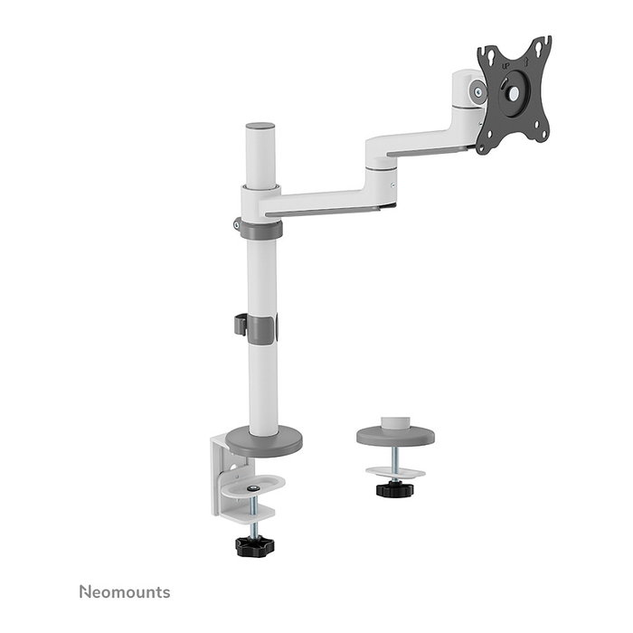 Neomounts DS60-425WH1 Brazo de Monitor de Escritorio Ajustable para Pantallas 17-27" (43.2-68.6 cm), con VESA 100x100, Carga 8 kg, Color Blanco Neomounts DS60-425WH1 Brazo de Monitor de Escritorio Ajustable para Pantallas 17-27" (43.2-68.6 cm), con VESA 100x100, Carga 8 kg, Color Blanco