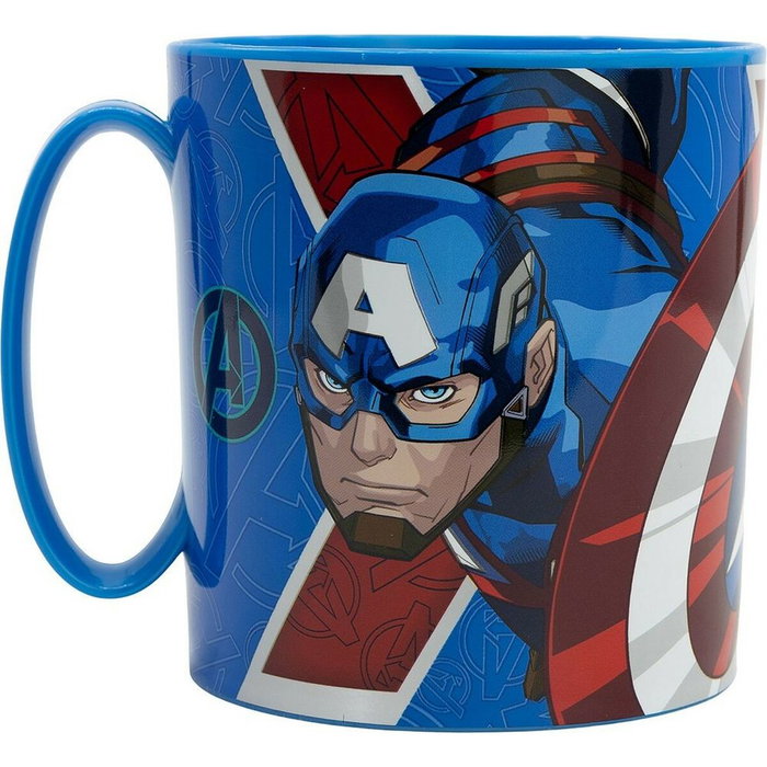Marvel Taza Vengadores 350 mL CZ11391 - Taza apta para microondas, plástico libre de BPA, licencia oficial.