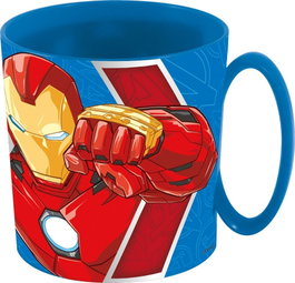 Marvel Taza Vengadores 350 mL CZ11391 - Taza apta para microondas, plástico libre de BPA, licencia oficial.